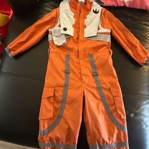 Disney Vibrant Orange and White “Star Wars suit”